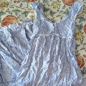 Jessica Simpson Light Blue Paisley Dress